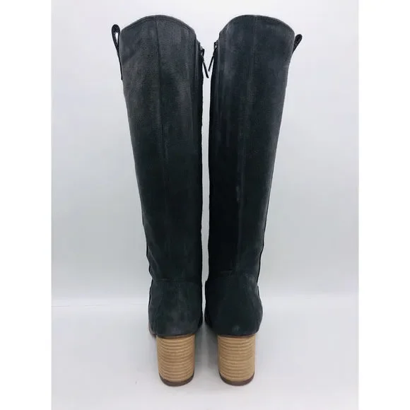 Aqua College Women's Natalya Waterproof Boots- Dark Grey Suede, US 8 / EUR 39 - Picture 4 of 9